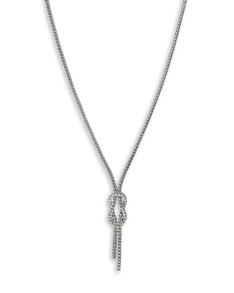 John Hardy 14K Yellow Gold & Sterling Silver Love Knot Lariat Necklace