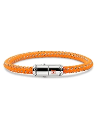 John Hardy Men's Stainless Steel Orange Rubber & Enamel Woven Bracelet
