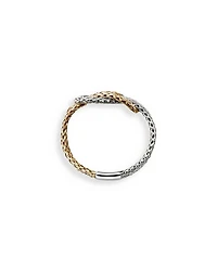 14K Yellow Gold & Sterling Silver Love Knot Ring