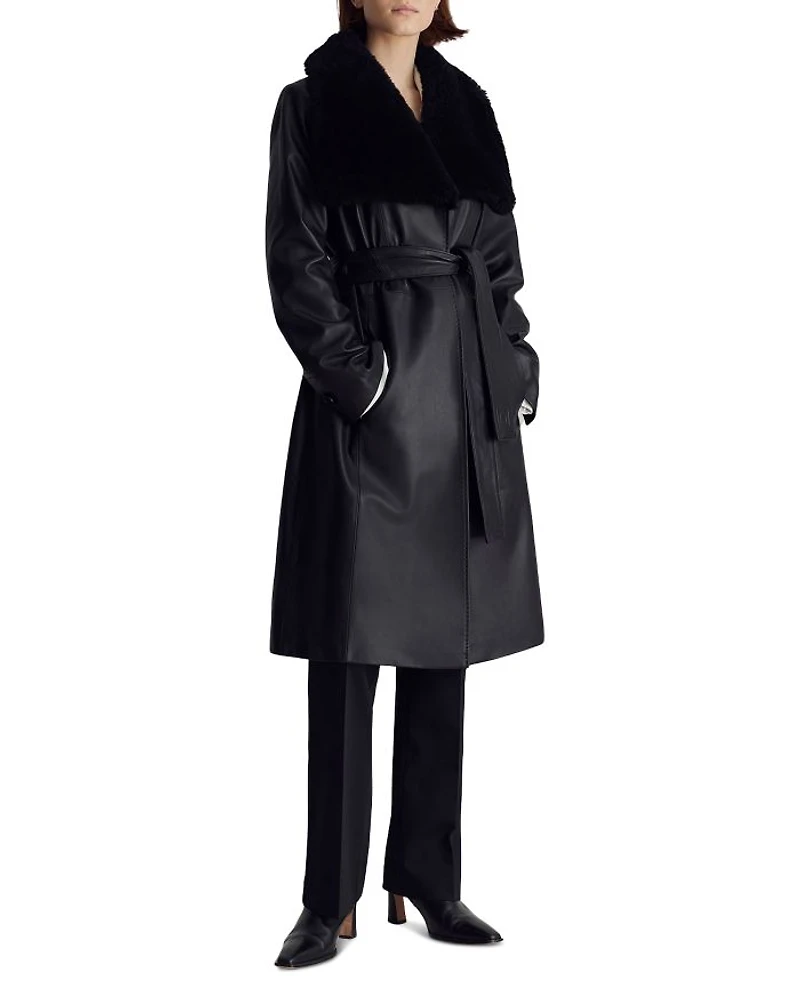 Nina Leather Coat
