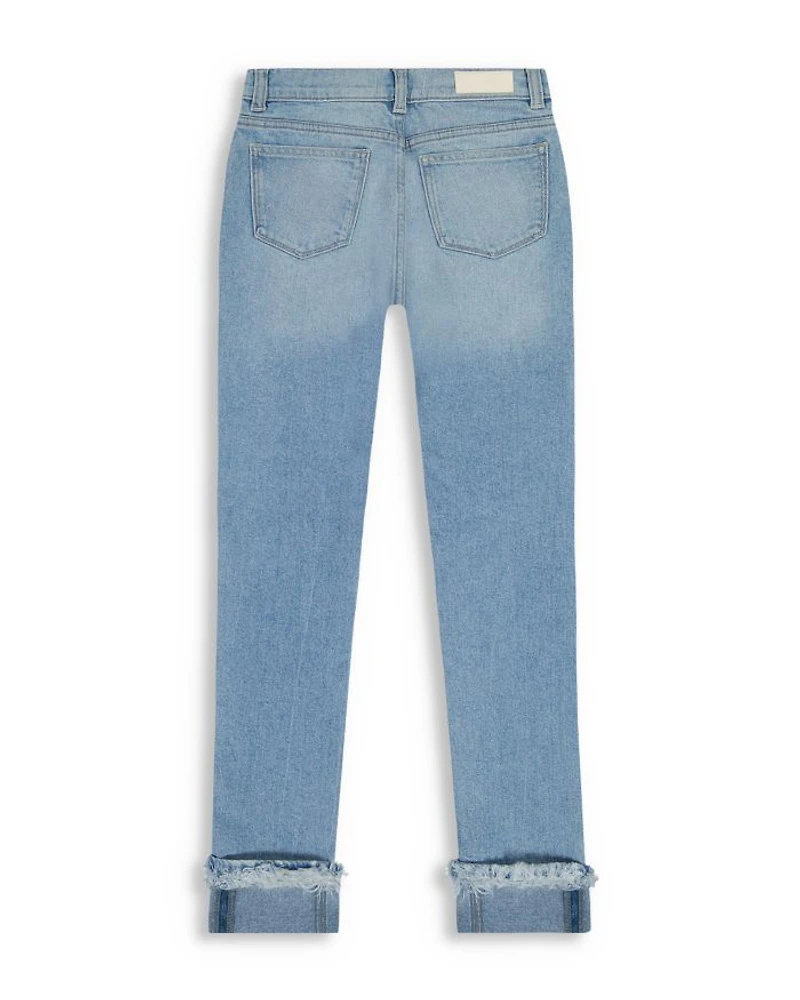 Girls' Emie High Rise Straight Jeans Fountain Fur - Big Kid