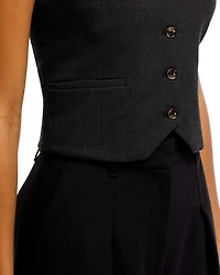 Glen Plaid Vest