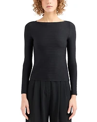 Stretch Jacquard Jersey Top