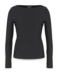 Stretch Jacquard Jersey Top