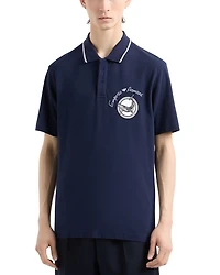 Cotton Piquet Whale & Logo Embroidery Polo