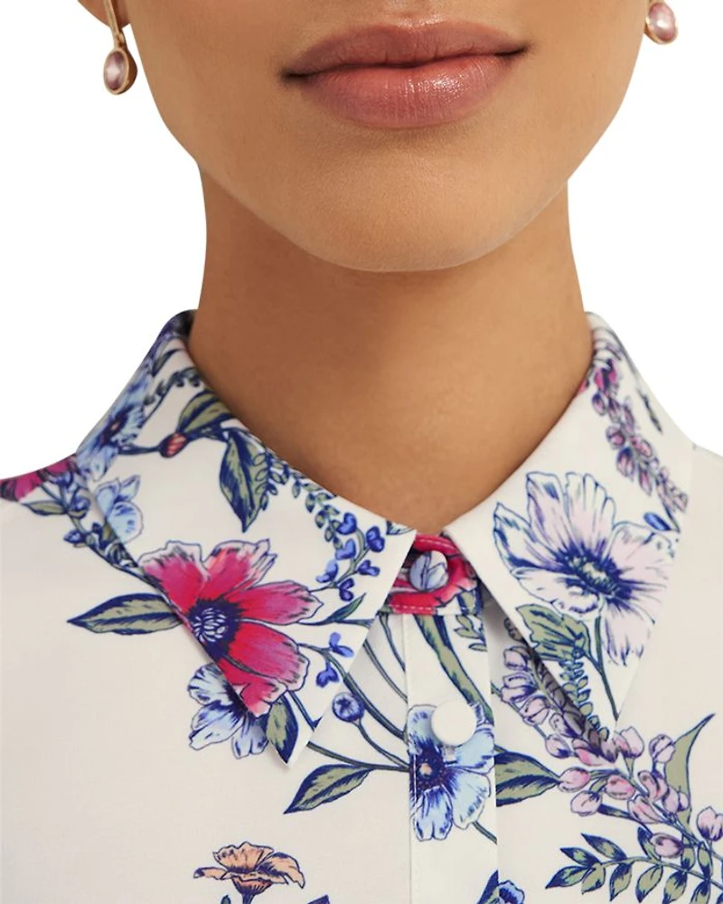 Ashleen Floral Print Shirtdress