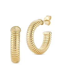 Aqua Tubegas Hoop Earrings - Exclusive