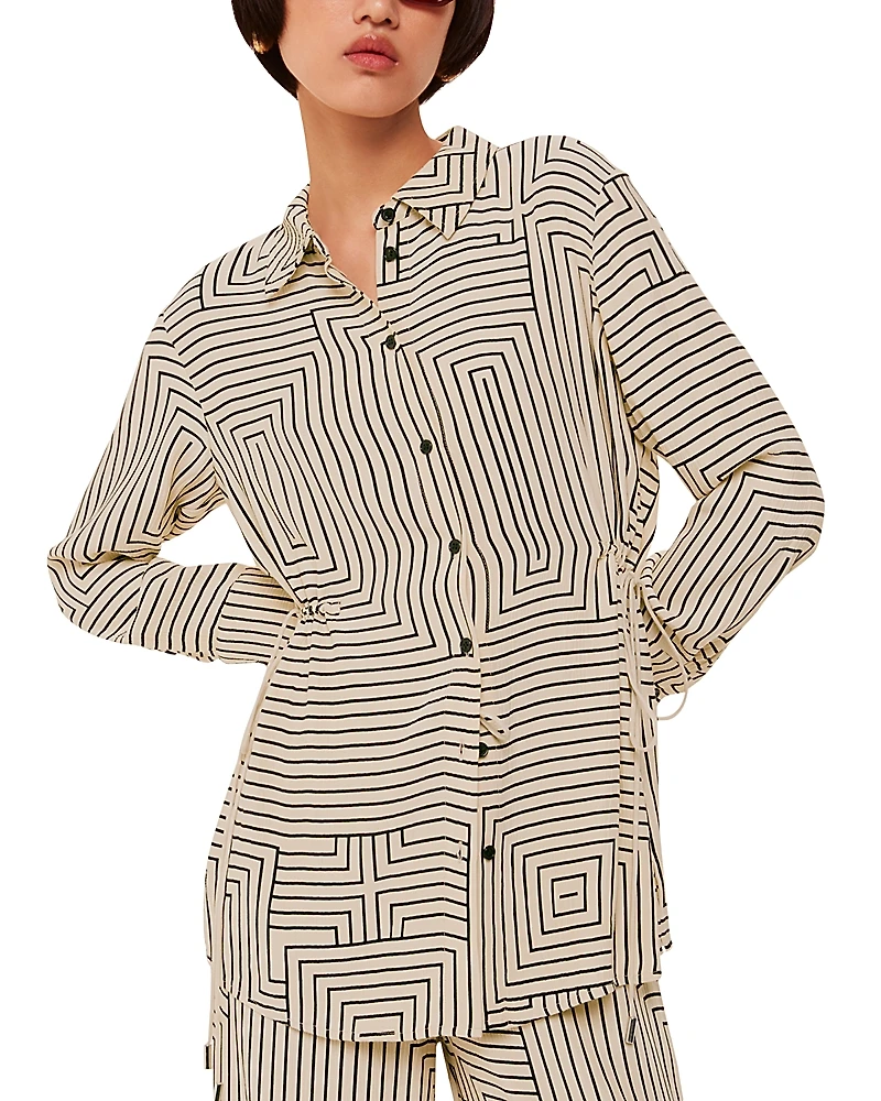 Whistles Angled Stripes Shirt