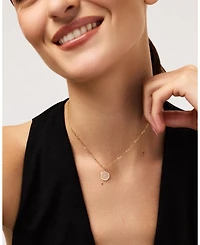 10k Gold Floating Lab Grown Lab Grown Diamond Large Necklace