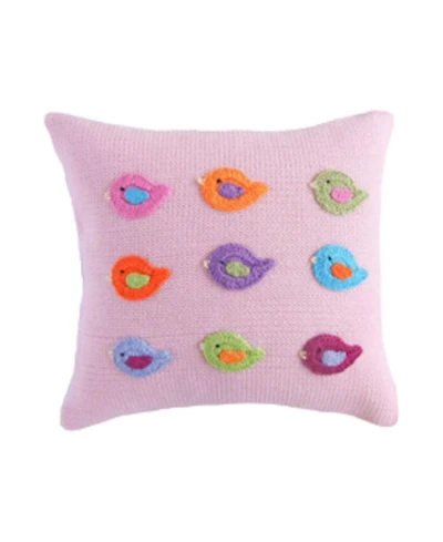 Knit Cotton 10" Bird Pillow