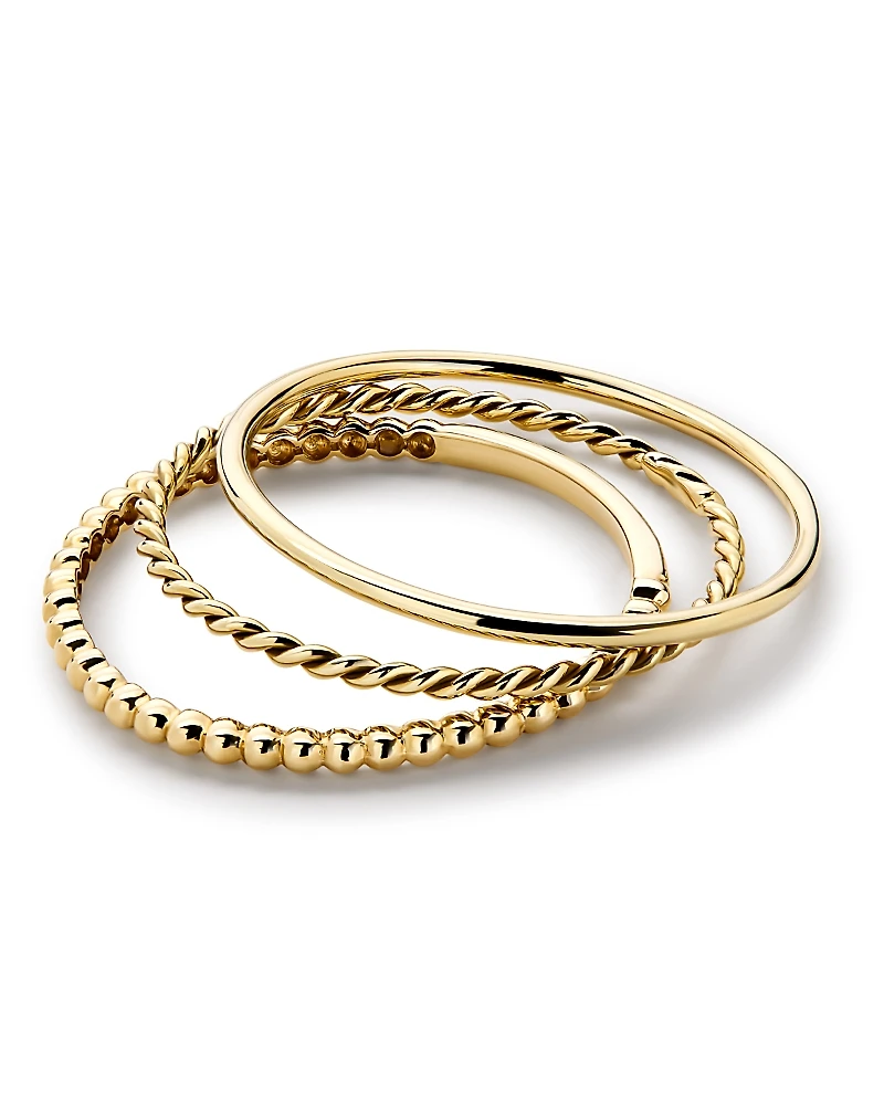 Ana Luisa - Ring Set Gold Trio