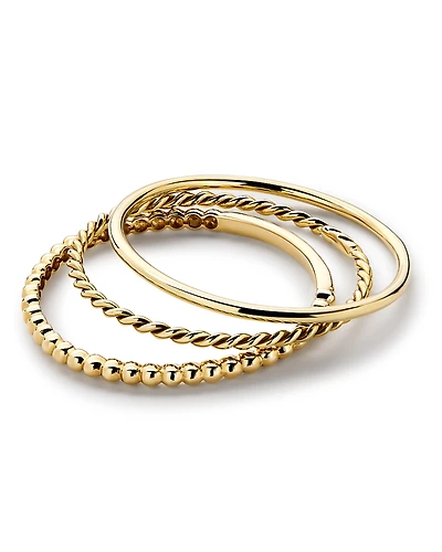 Ana Luisa - Ring Set Gold Trio