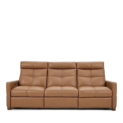 American Leather Rainier Echo Luxe Leather Sofa with 3 Power Seats