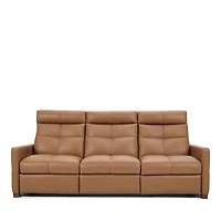 American Leather Rainier Echo Luxe Leather Sofa with 3 Power Seats