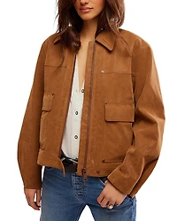 Free People Blair Faux Suede Jacket