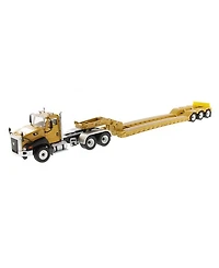 Diecast Masters 1/50 Caterpillar CT660 Highway Semi Truck with Lowboy Trailer Toy - Ages 11+