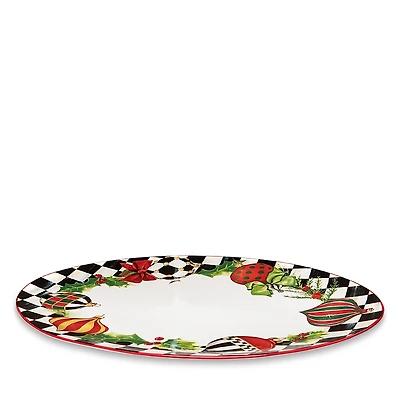 Mackenzie-Childs Deck the Halls Serving Platter