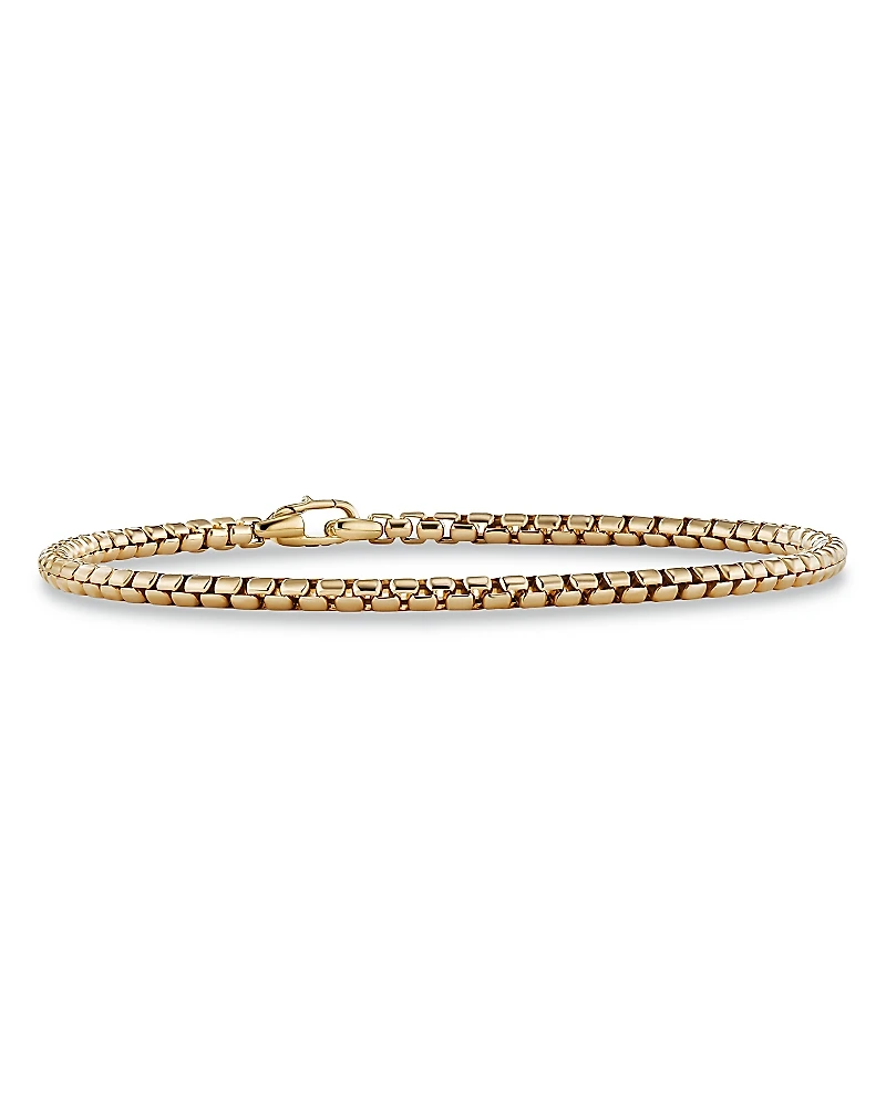 David Yurman 18K Yellow Gold Chain Bel Aire Box Link Bracelet