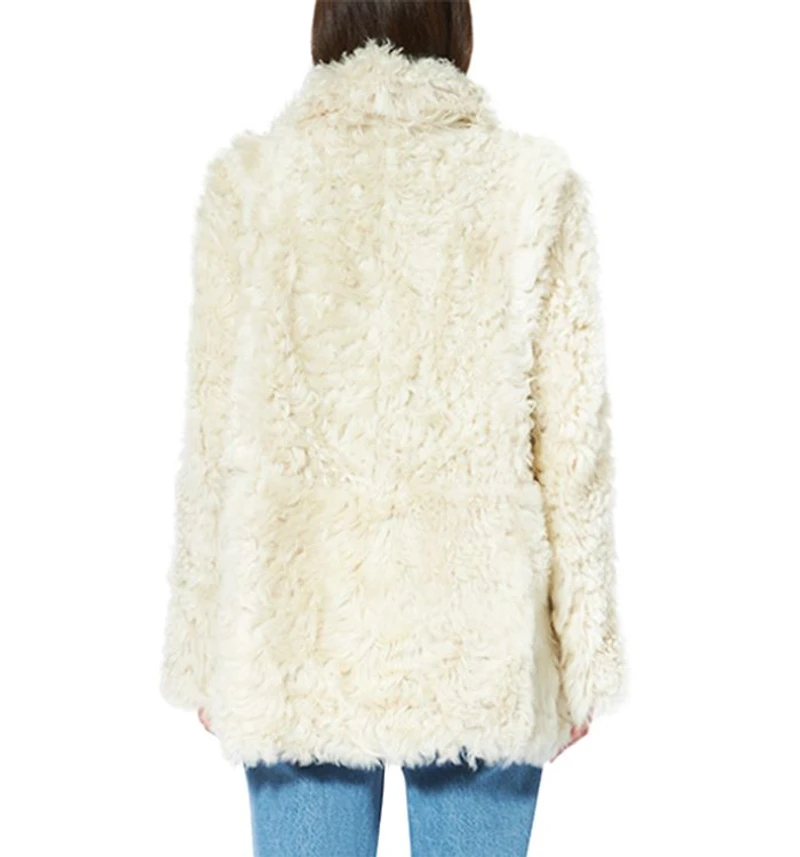 Milky Way Reversible Shearling Coat