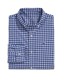 Boys' On-The-Go Brrr° Gingham Button Down Shirt - Little Kid, Big Kid