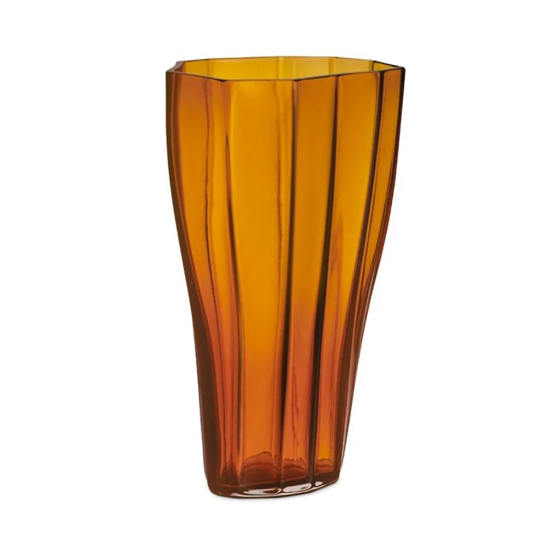 Reed Vase Amber, Medium