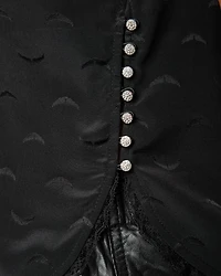 Tiffany Jacquard Wings Silk Blouse