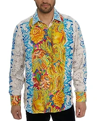 Robert Graham The B Hudson Button Front Printed Shirt