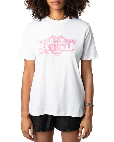 Hello Stop Breaking Hearts Oversized Tee