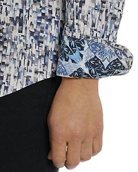 Fragment Button Front Printed Shirt