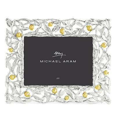 Michael Aram Pomegranate Silver & Gold Frame, 5 x 7