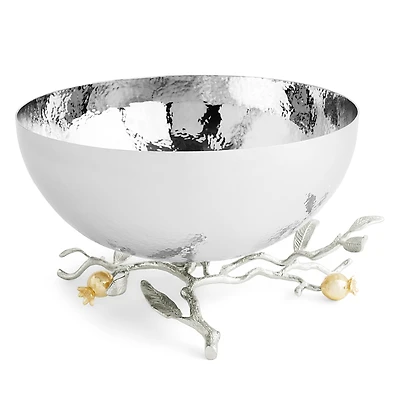 Michael Aram Pomegranate Silver and Gold Serving Bowl