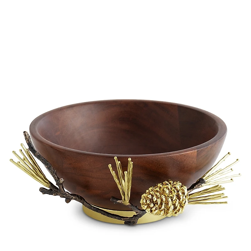 Michael Aram Pine Cone Wood Small Bowl