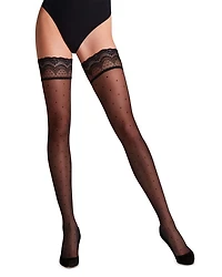 Dot 15 Stay Up Thigh Tights