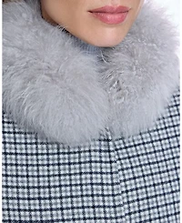 Reversible Check Woolblend Coat