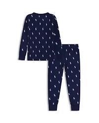 Boys' Woven Long Top and Joggers Sleepwear Set - Little Kid