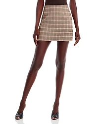 French Connection Gina Check Mini Skirt