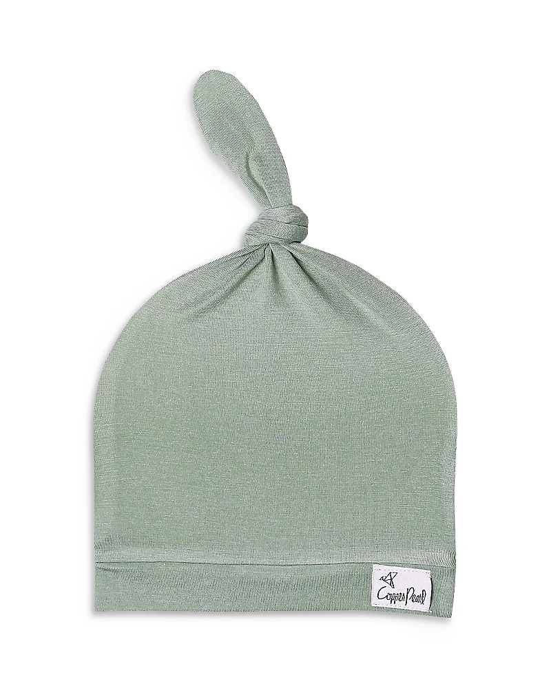 Copper Pearl Briar Top Knot Hat, 0-4 Months