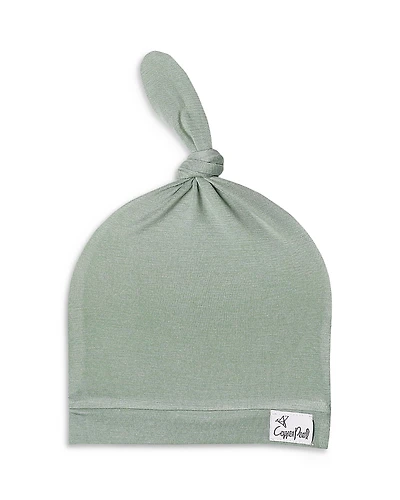 Copper Pearl Briar Top Knot Hat, 0-4 Months