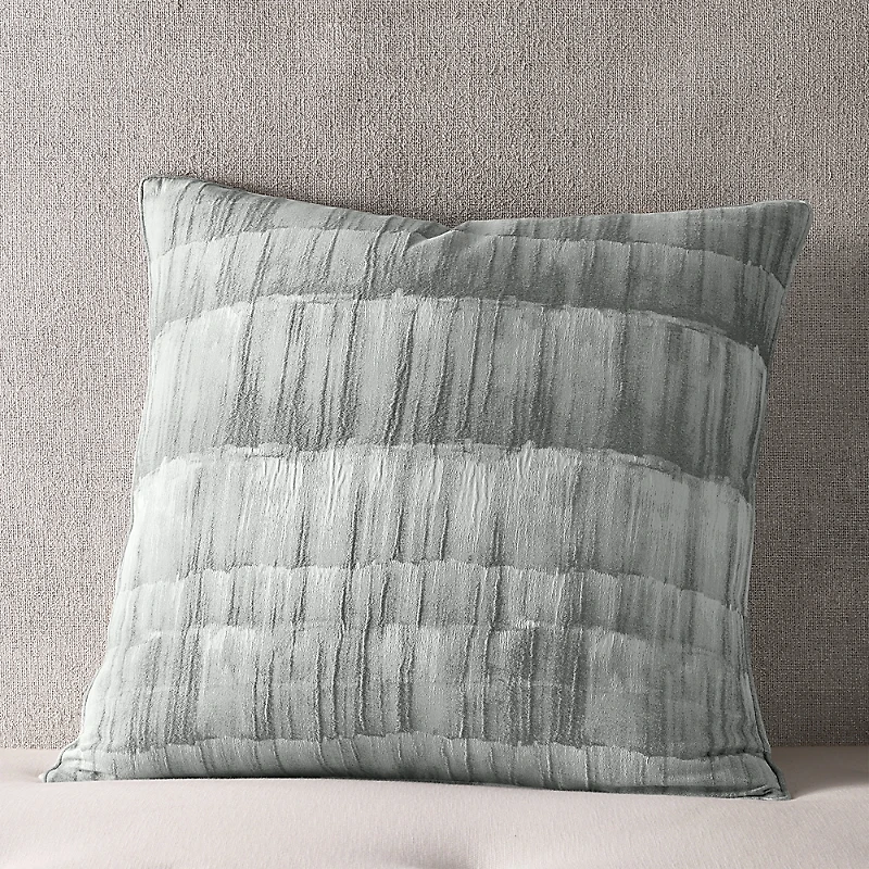 Hudson Park Collection Brushed Texture Stripe Euro Sham - Exclusive