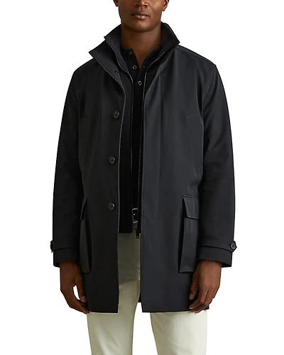 Reiss Player Hybrid Overcoat