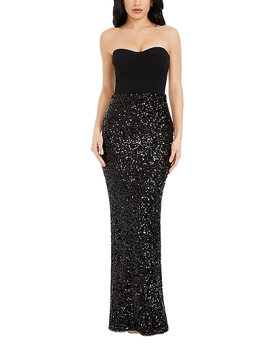 Dress the Population Vada Sequin Sweetheart Gown