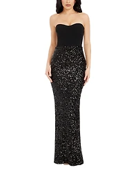 Dress the Population Vada Sequin Sweetheart Gown