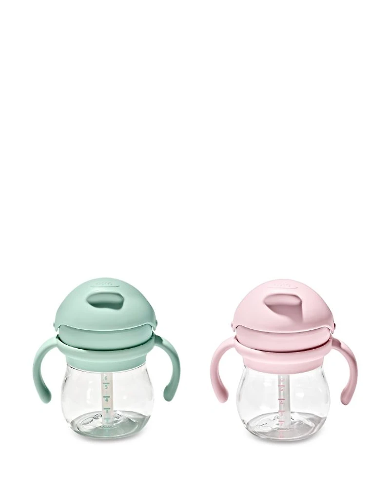 Tot Transitions Straw Cups with Removable Handles 6 oz., 2 Pack