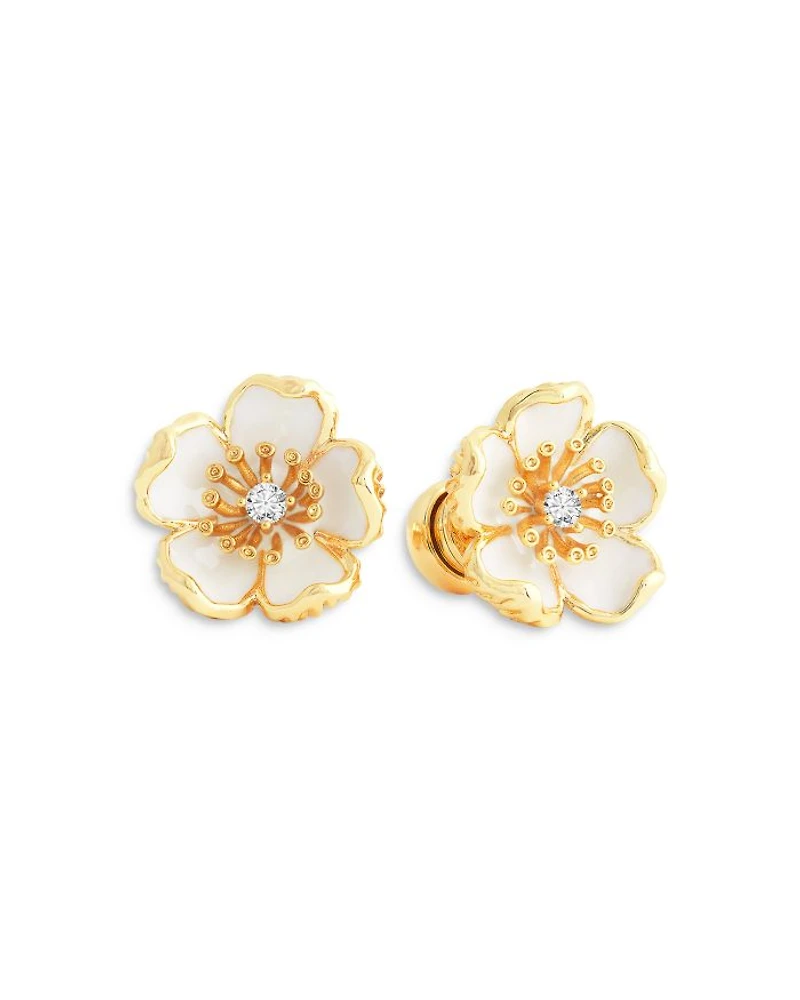 Wildflower Enamel Stud Earrings