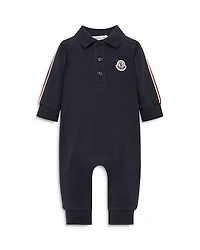 Moncler Boys' Cotton Blend Taped Coverall - Baby