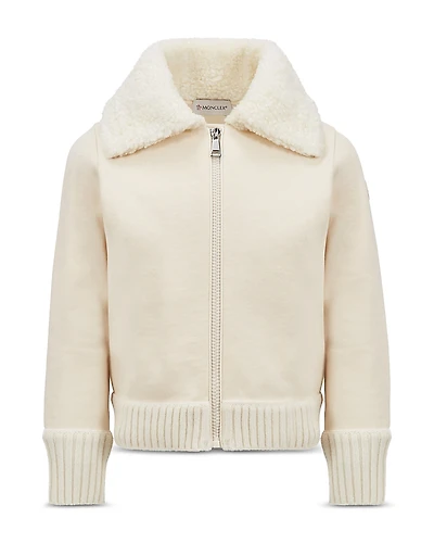 Moncler Girls' Zip Up Cardigan - Big Kid