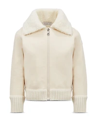 Moncler Girls' Zip Up Cardigan - Big Kid