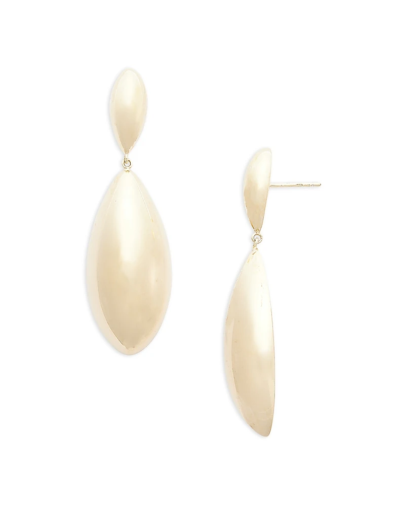 Jennifer Zeuner Dru Polished Pear Drop Earrings