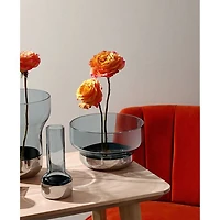 Small Contour Bowl, Steel Blue