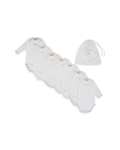 Bonpoint Unisex Bodysuits, 7 Pack - Baby